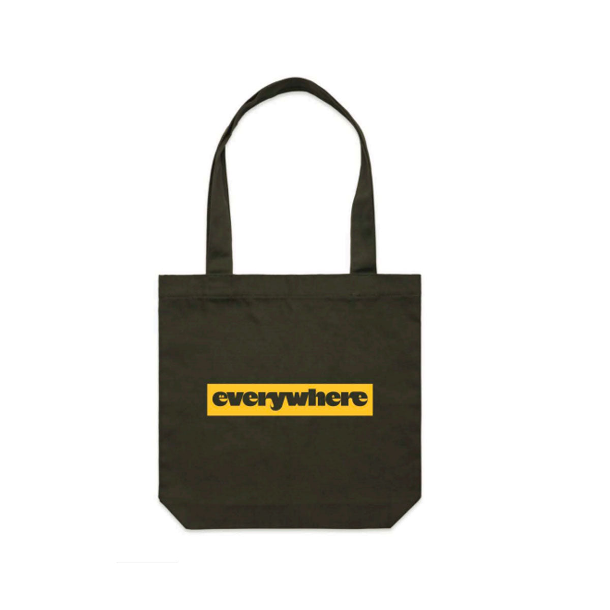 box logo tote - green