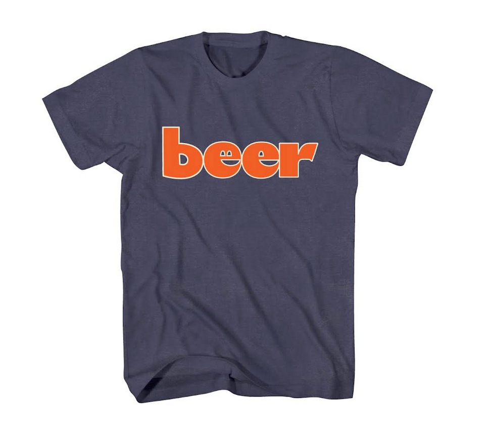 t-shirt - beer - navy